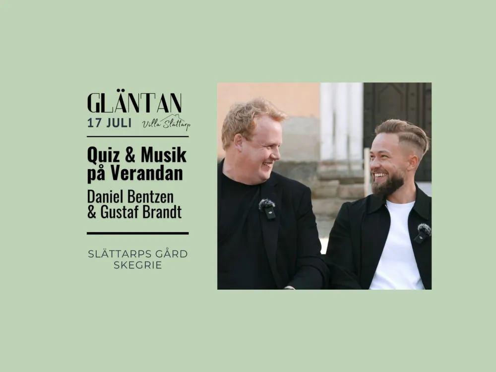 Quiz & Musik med Daniel Bentzen & Gustaf Brandt