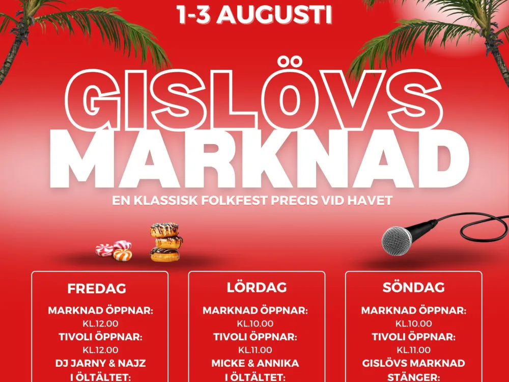 Gislövs marknad - En klassisk folkfest precis vid havet