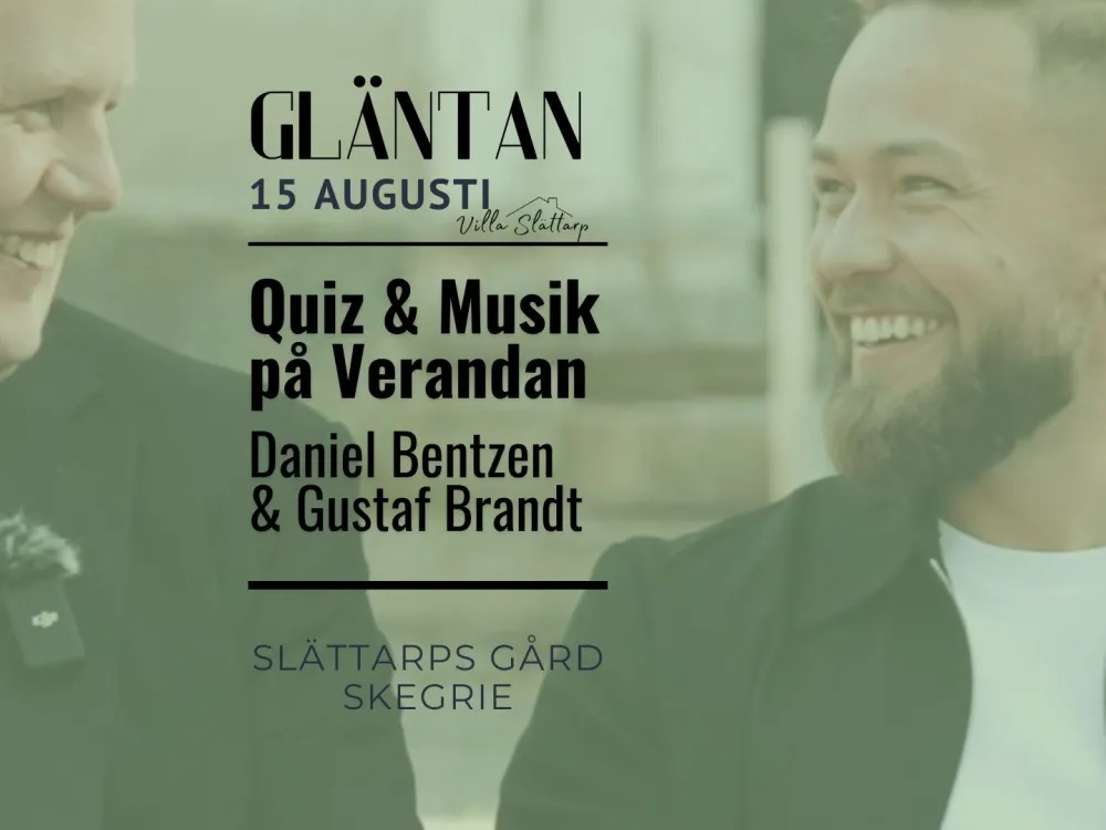 Quiz with Daniel Bentzen & Gustaf Brandt – live at Gläntan