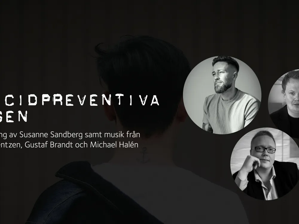 Suicide Prevention Day – with music by Daniel Bentzen, Gustaf Brandt, and Michael Halén