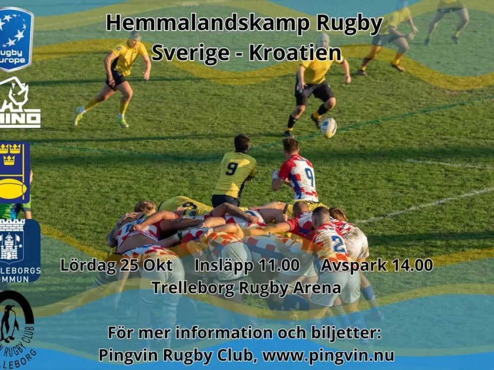 Landskamp Rugby Herrar Sverige Vs. Kroatien