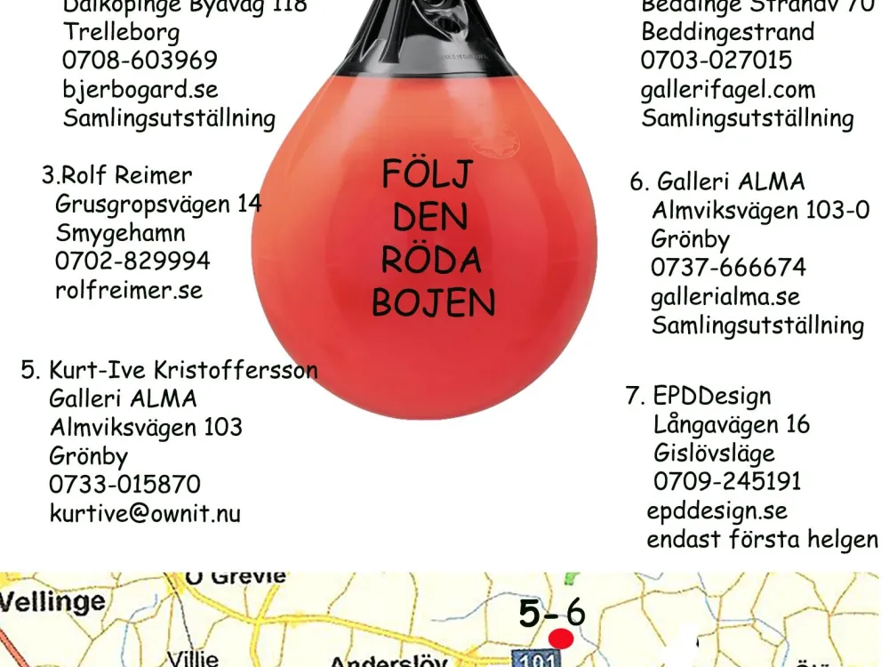 Söderslätts Konstrunda på Bjerbo Gård. 