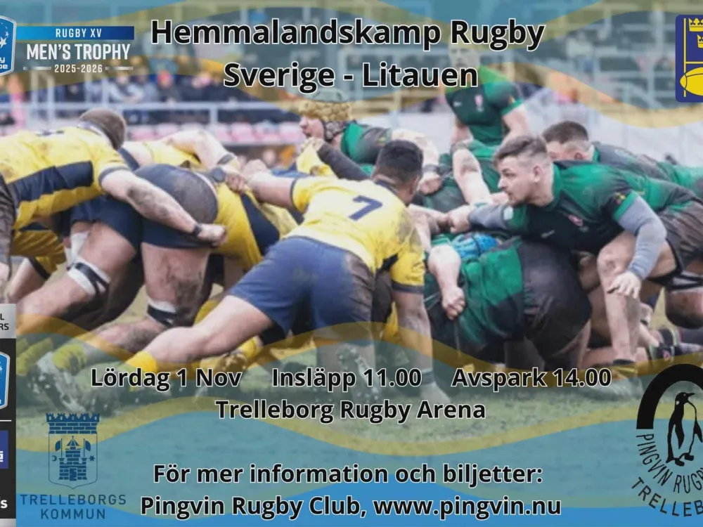 Rugbylandskamp Sverige vs Litauen