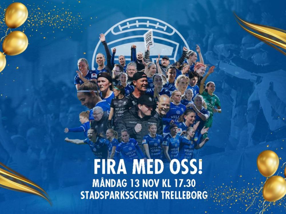 Firande av TFF Damernas kvalificering till Allsvenskan