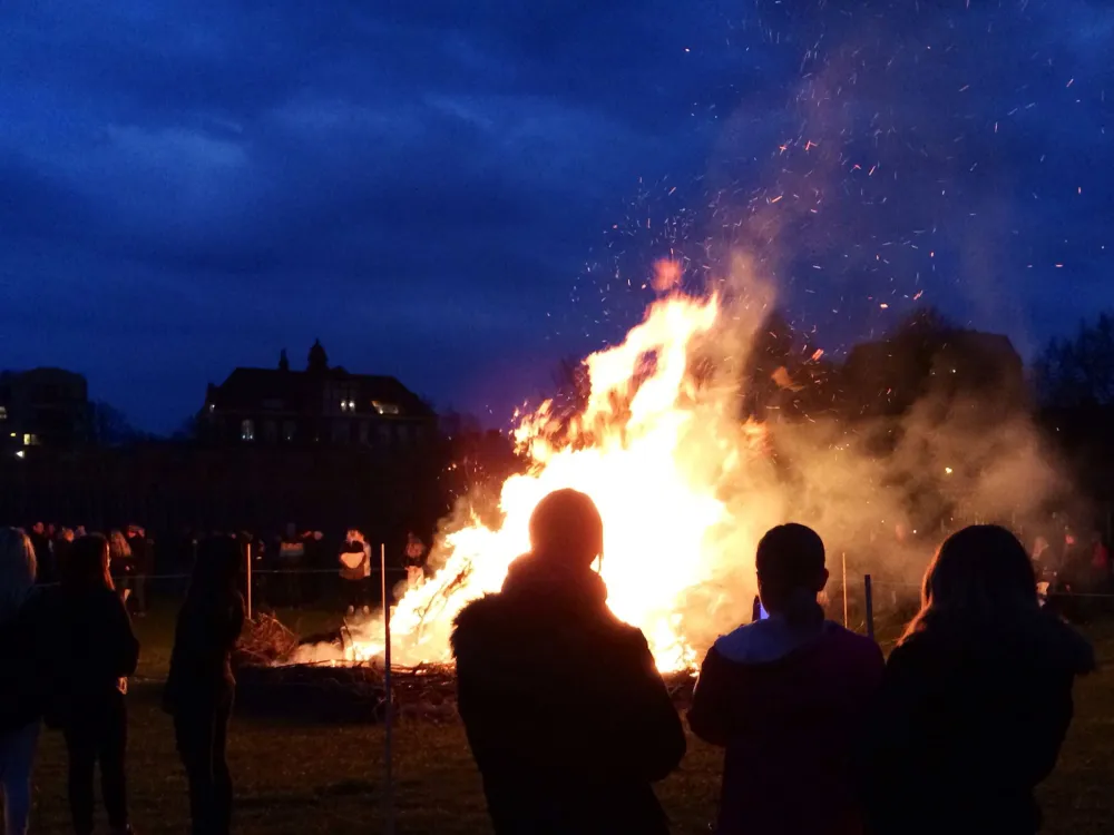 Valborgsfirande på Trelleborgen